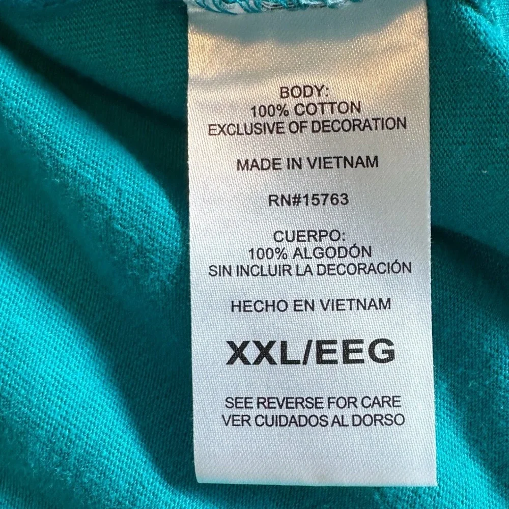 Champion Men's Turquoise Graphic T Shirt‎ XXL Authentic Athletic Gear - Picture 4 of 6